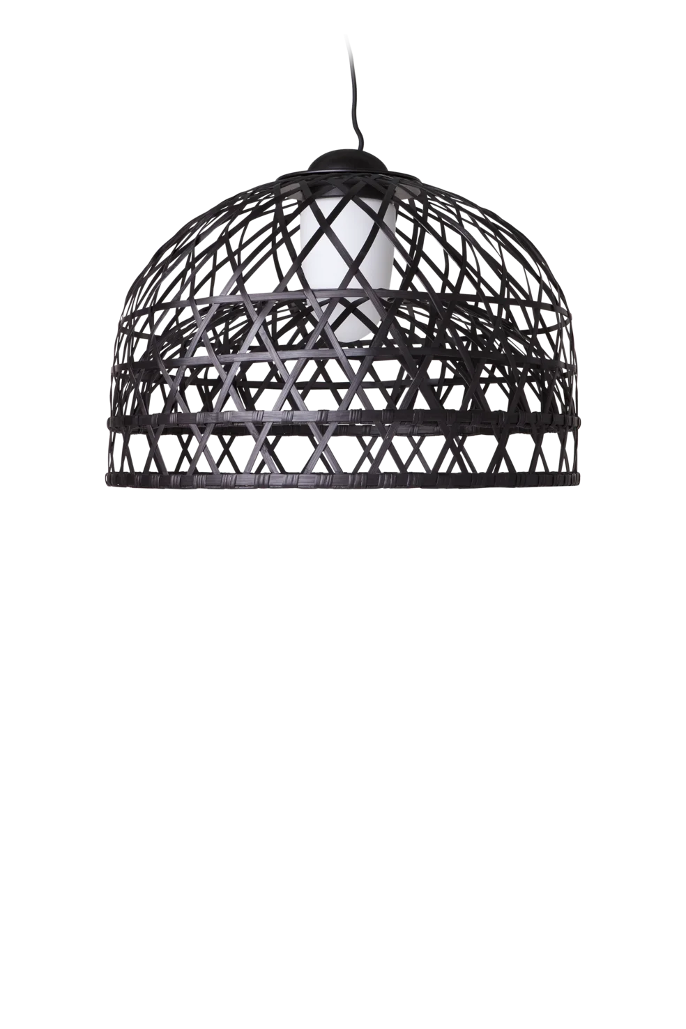 Emperor suspension light medium black front view
